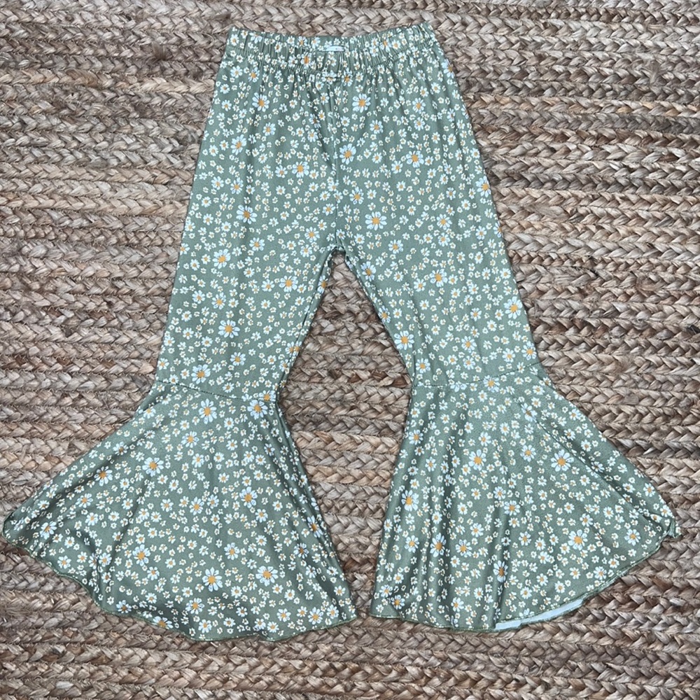 Girl’s Flower Flare Pants